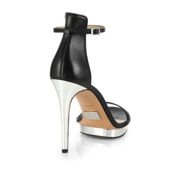 Michael Kors Collection Women's Doris Leather Ankle Strap Platform Heels sz 38 - Picture 2 of 12